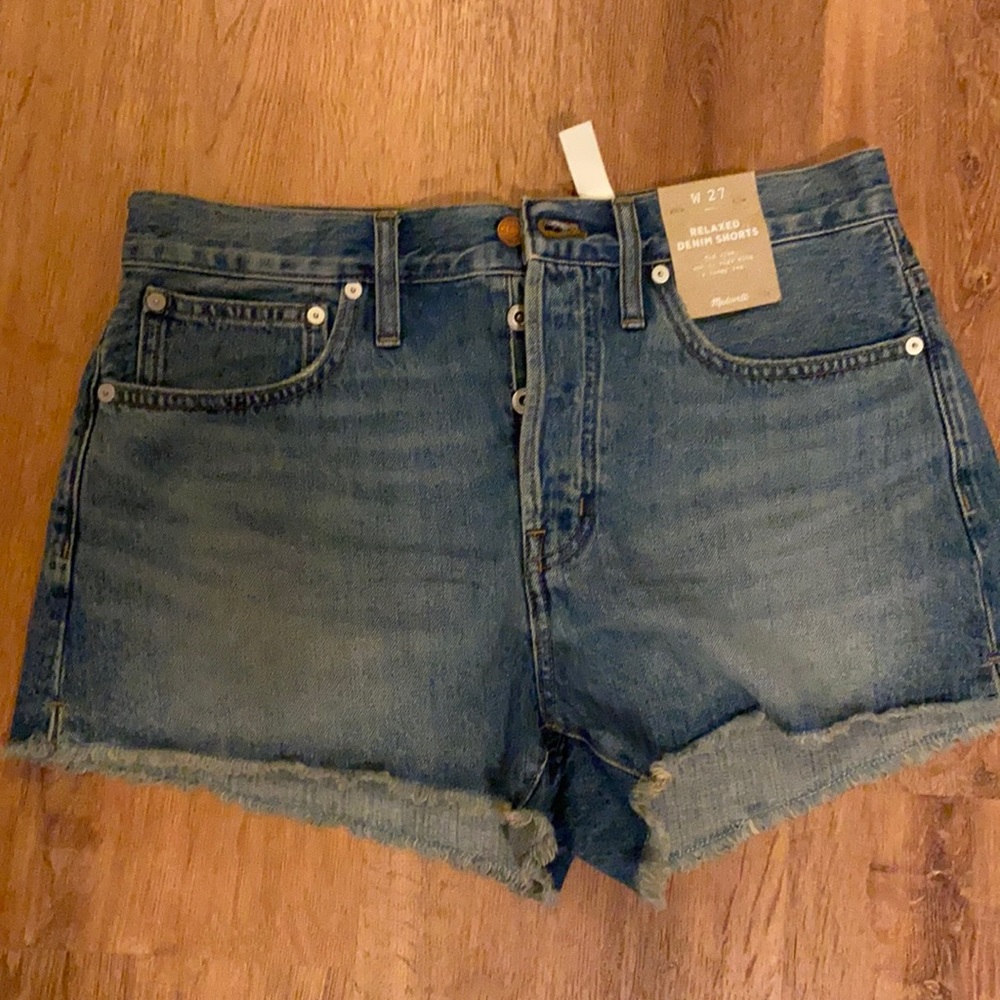 Madewell New with tags denim shorts size 27